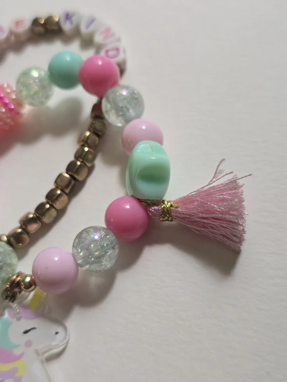Pastel Unicorn Kids Bracelet Set